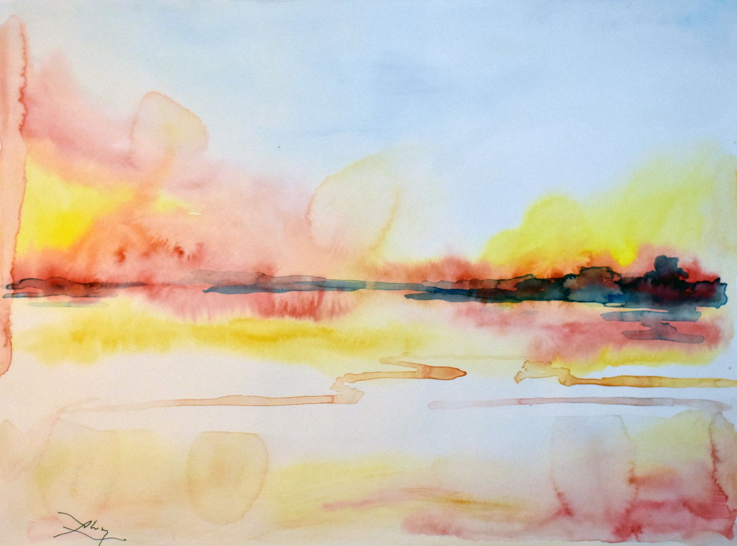 Brumas (Watercolor) No.20 - Abisay Puentes Art