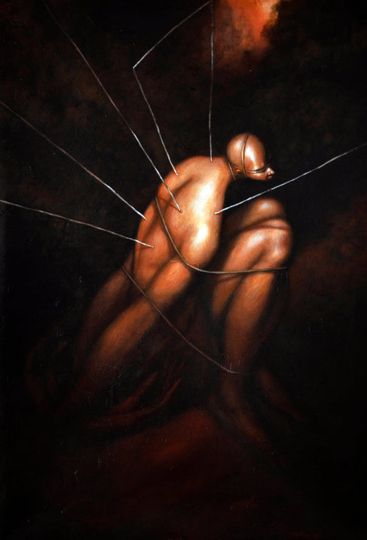 Anclado by Abisay Puentes, cuban artist in Syracuse, NY