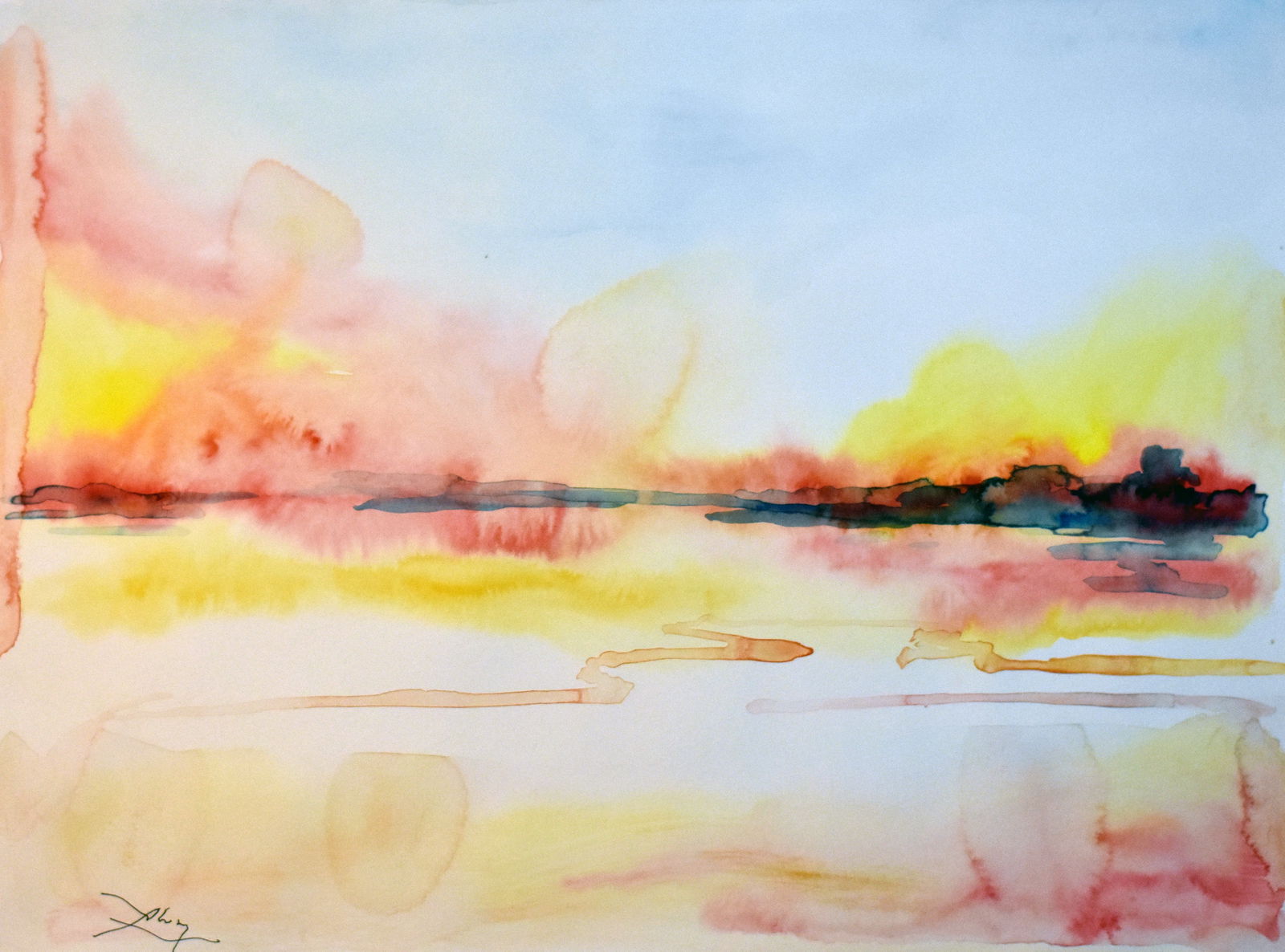 Brumas (Watercolor) No.20 - Abisay Puentes Art