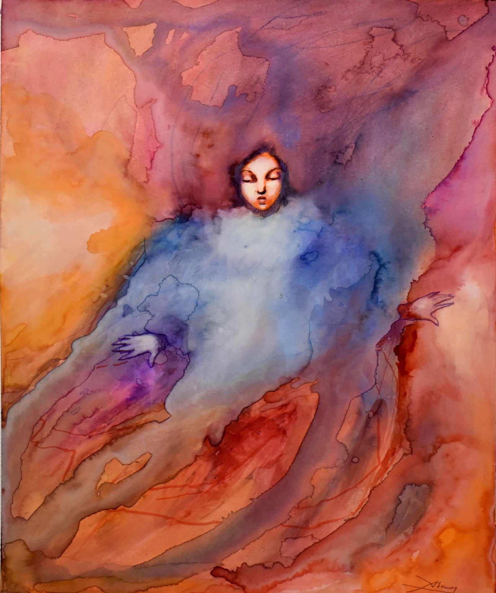 Eva No.2 (Watercolor) - Abisay Puentes Art
