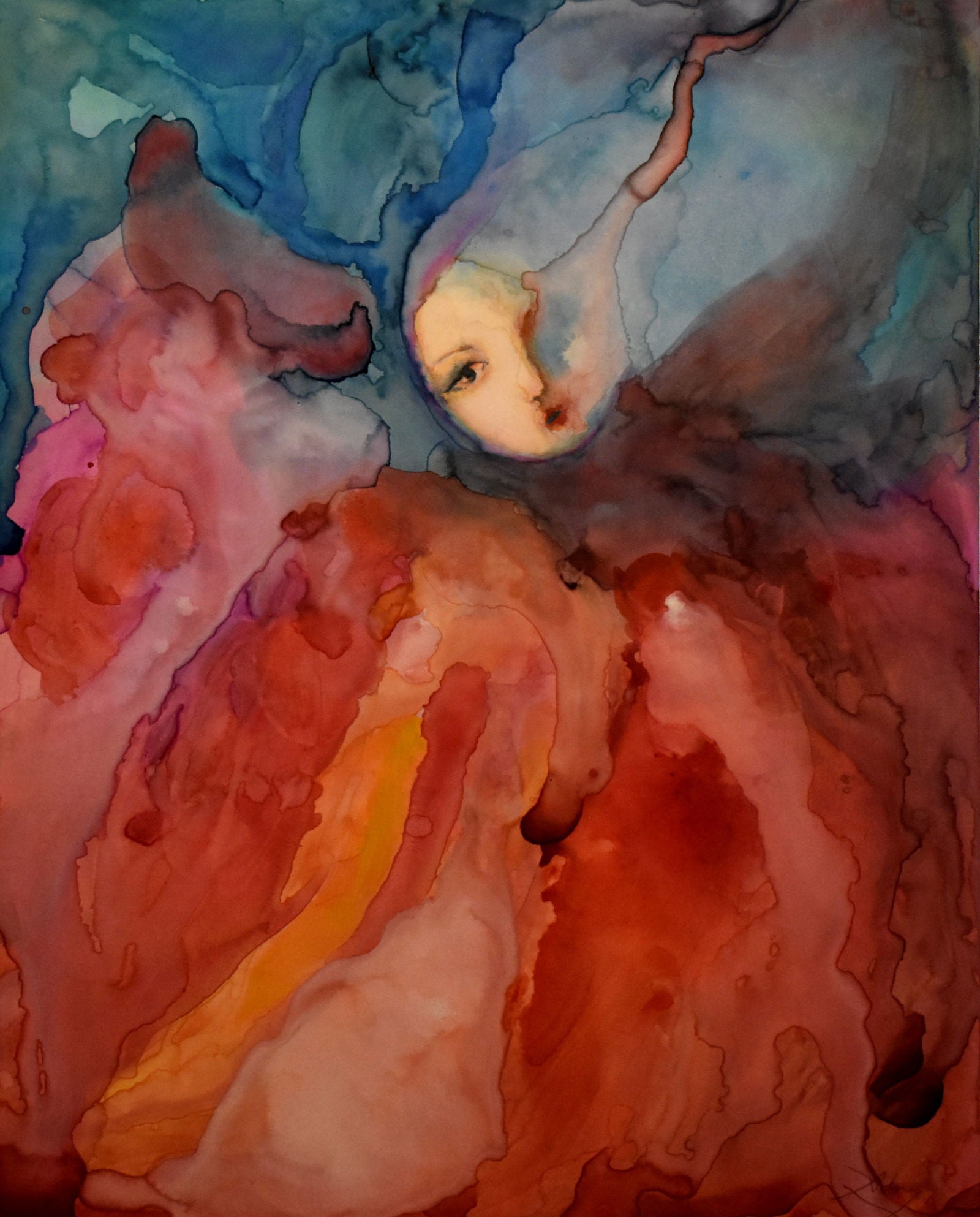 Eva No.4 (Watercolor) - Abisay Puentes Art