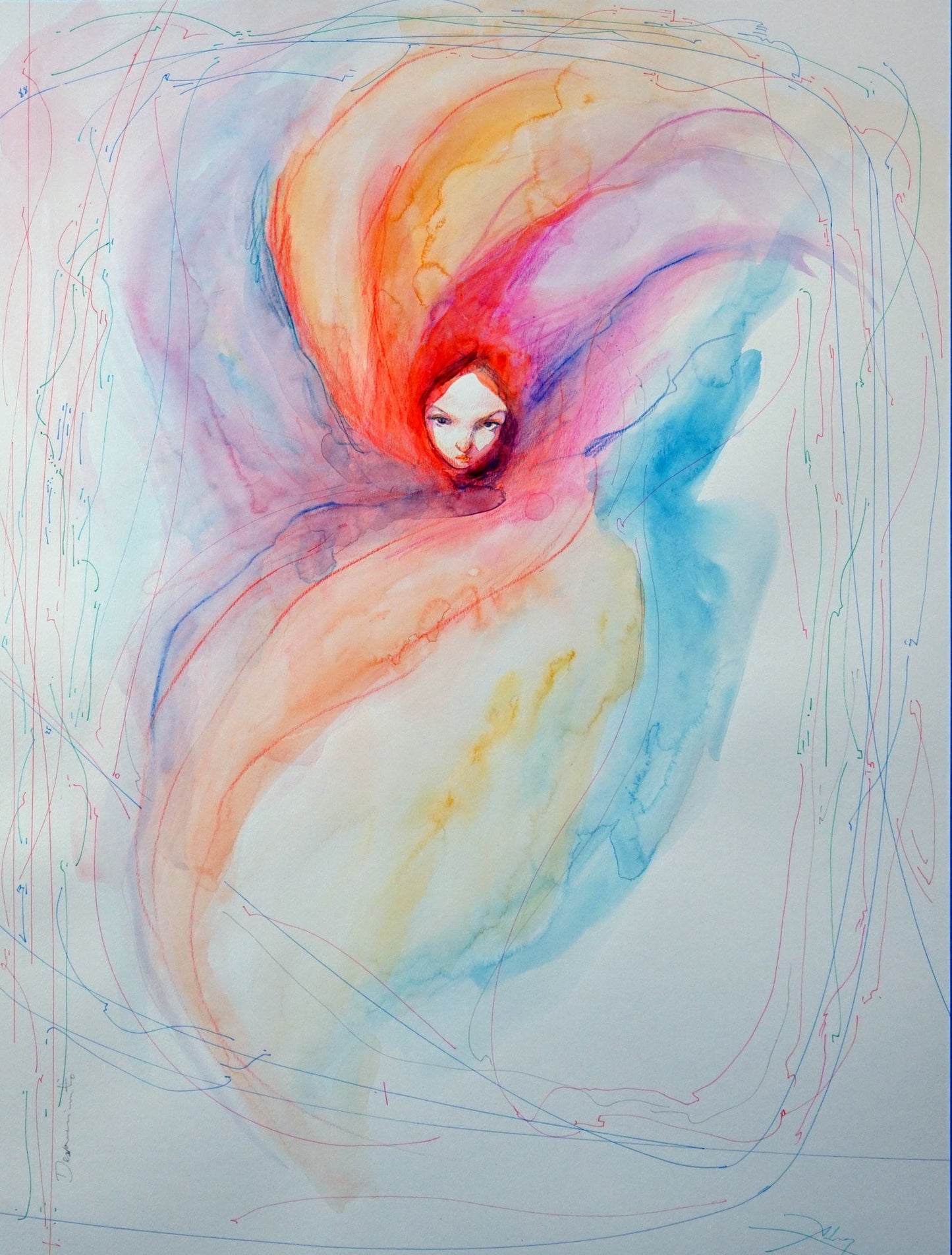 Eva No.5 (Watercolor) - Abisay Puentes Art